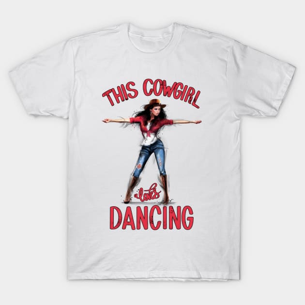 Cowgirl T-Shirt by ILYOart